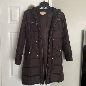 Brown Michael Kors winter coat